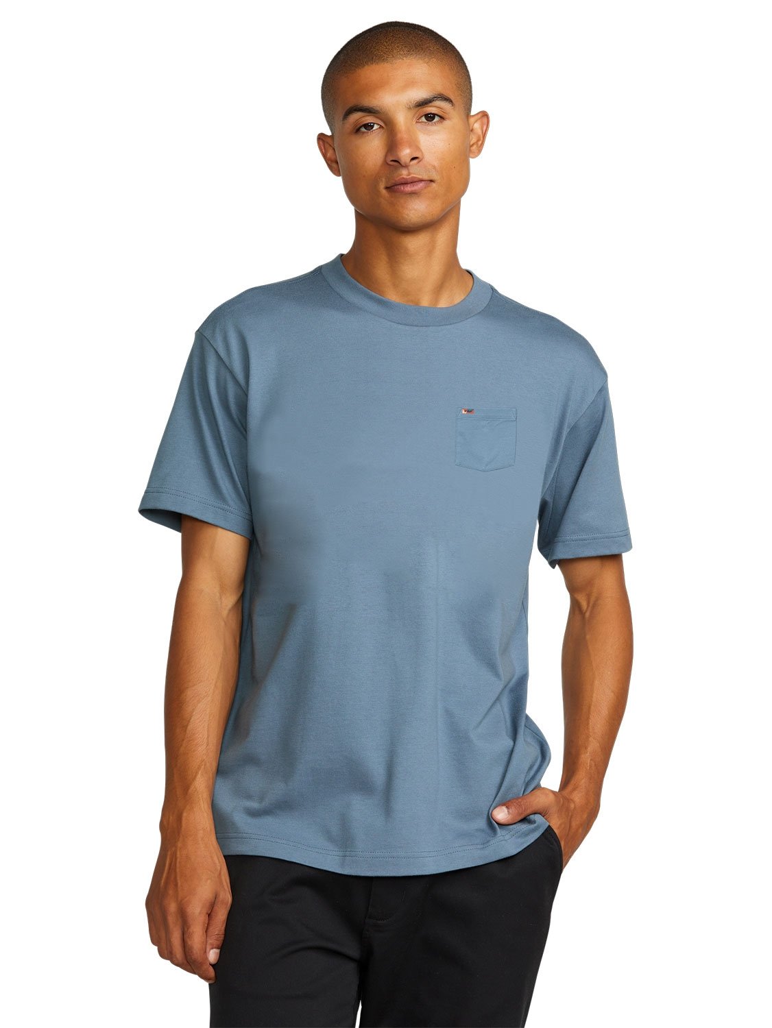 RVCA Mens LA Eye Swirl Pocket T-Shirt