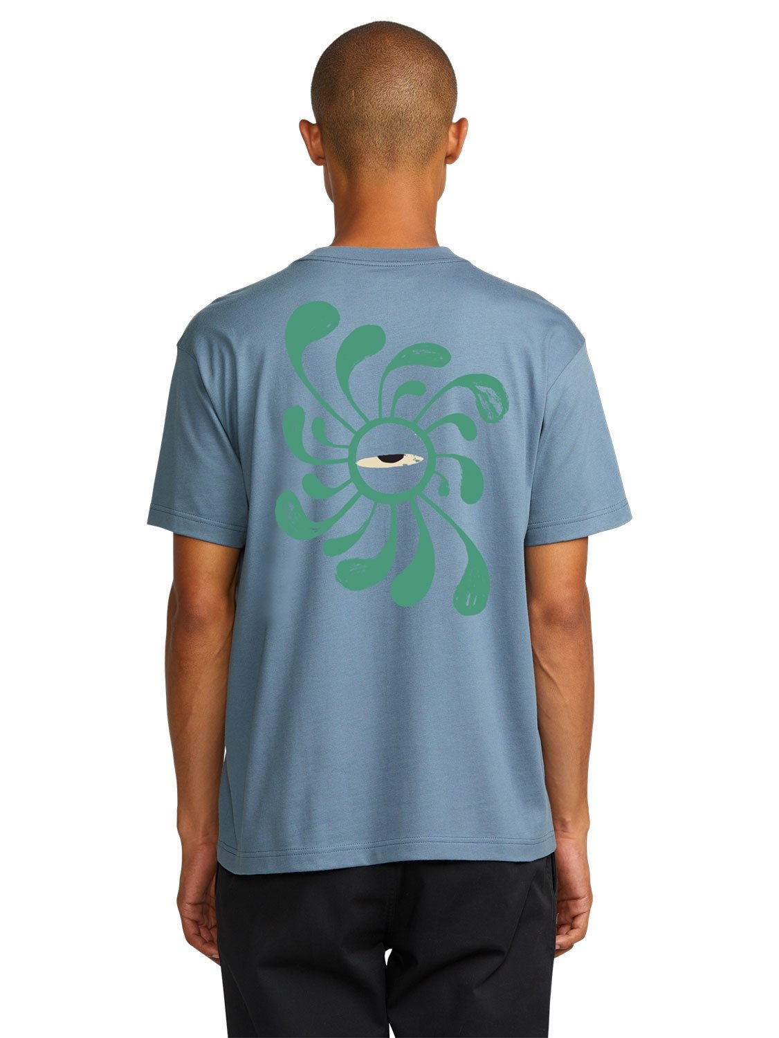 RVCA Mens LA Eye Swirl Pocket T-Shirt