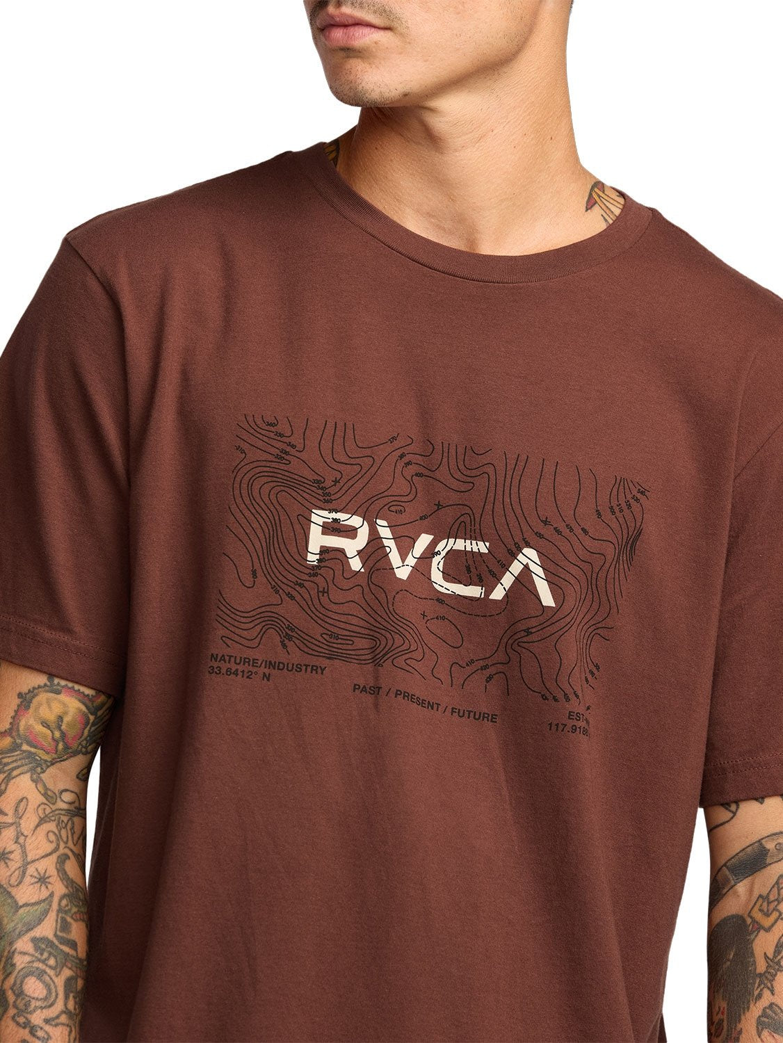 RVCA Men's Topo Red Stitch T-Shirt