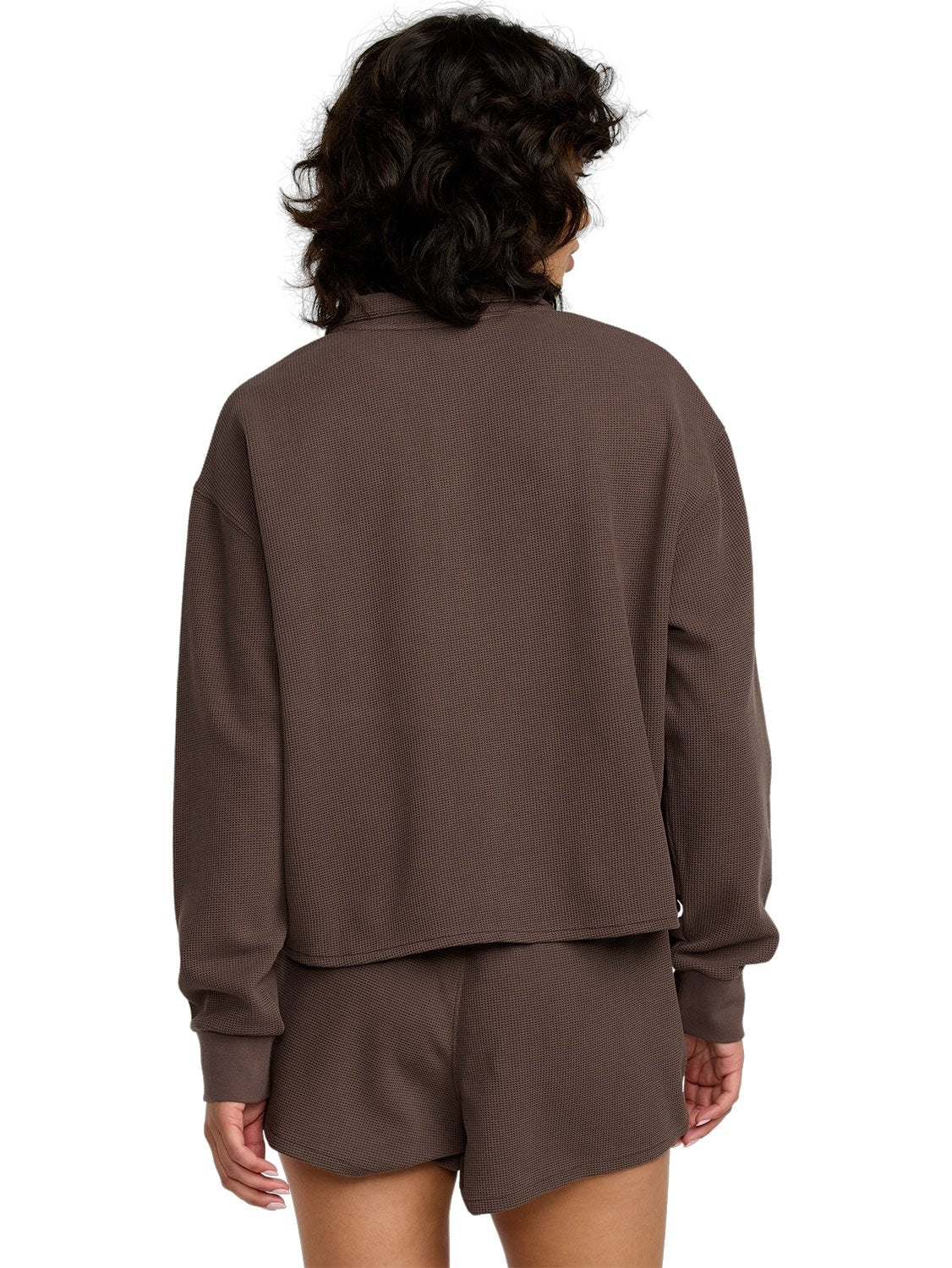 RVCA Ladies Glory Waffle Pullover