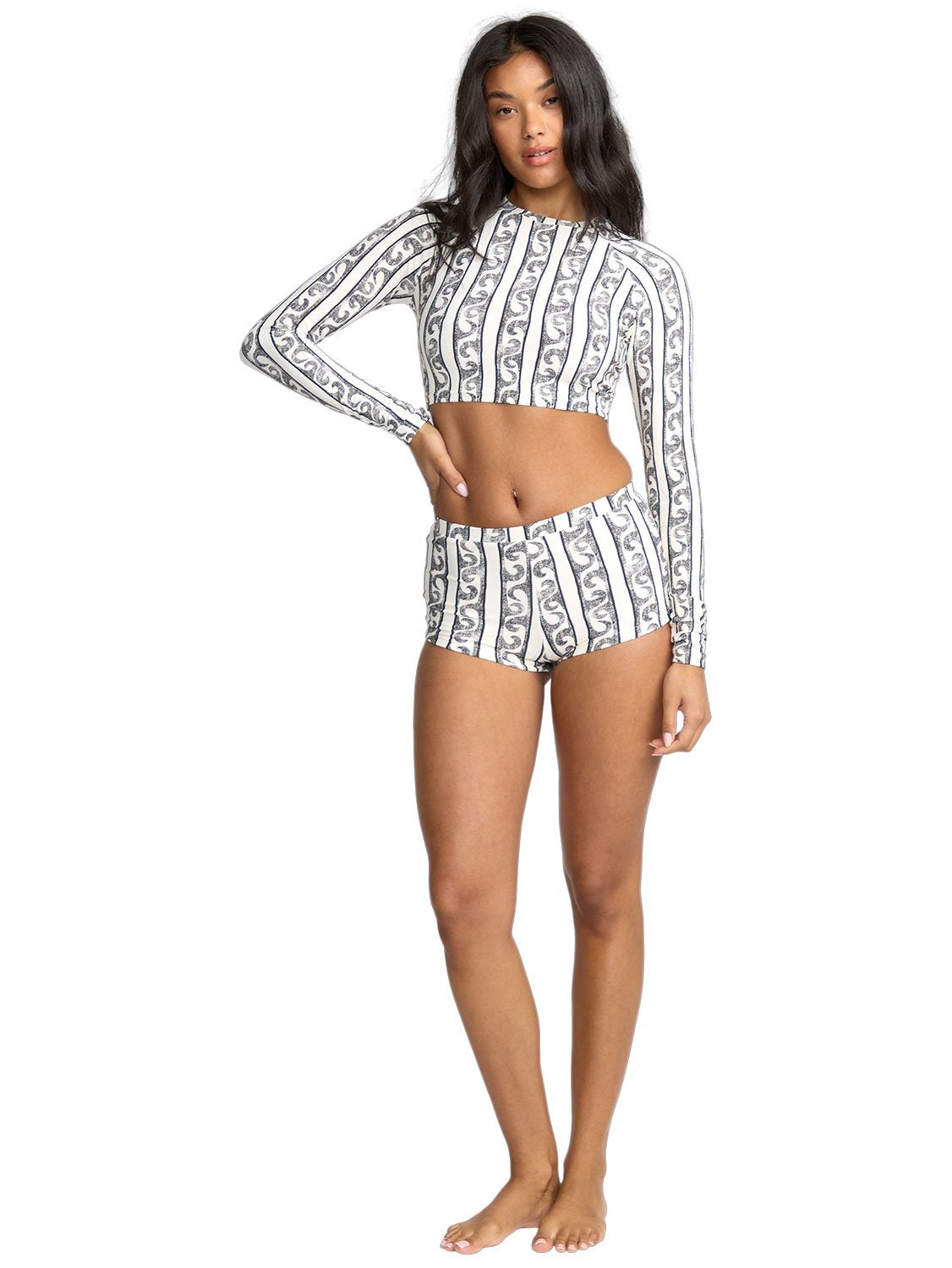 Billabong Ladies Wave Watcher Cropped Rashgaurd