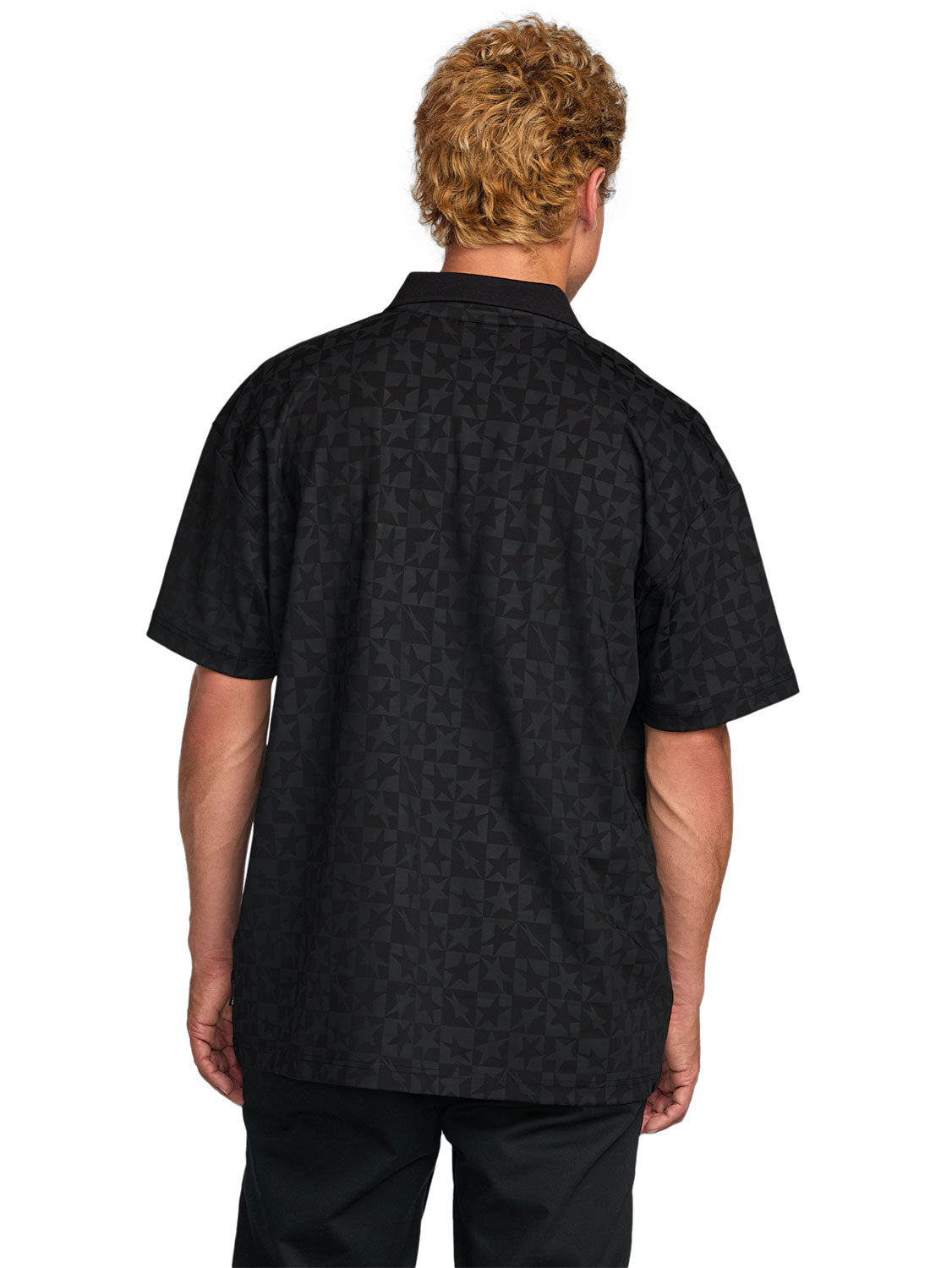 Billabong Men's Black Star Surf Club Polo Shirt