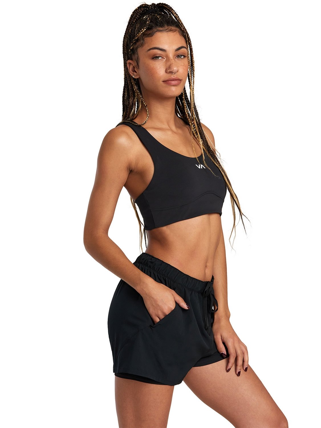 RVCA Ladies VA Essential Mid Support Bra