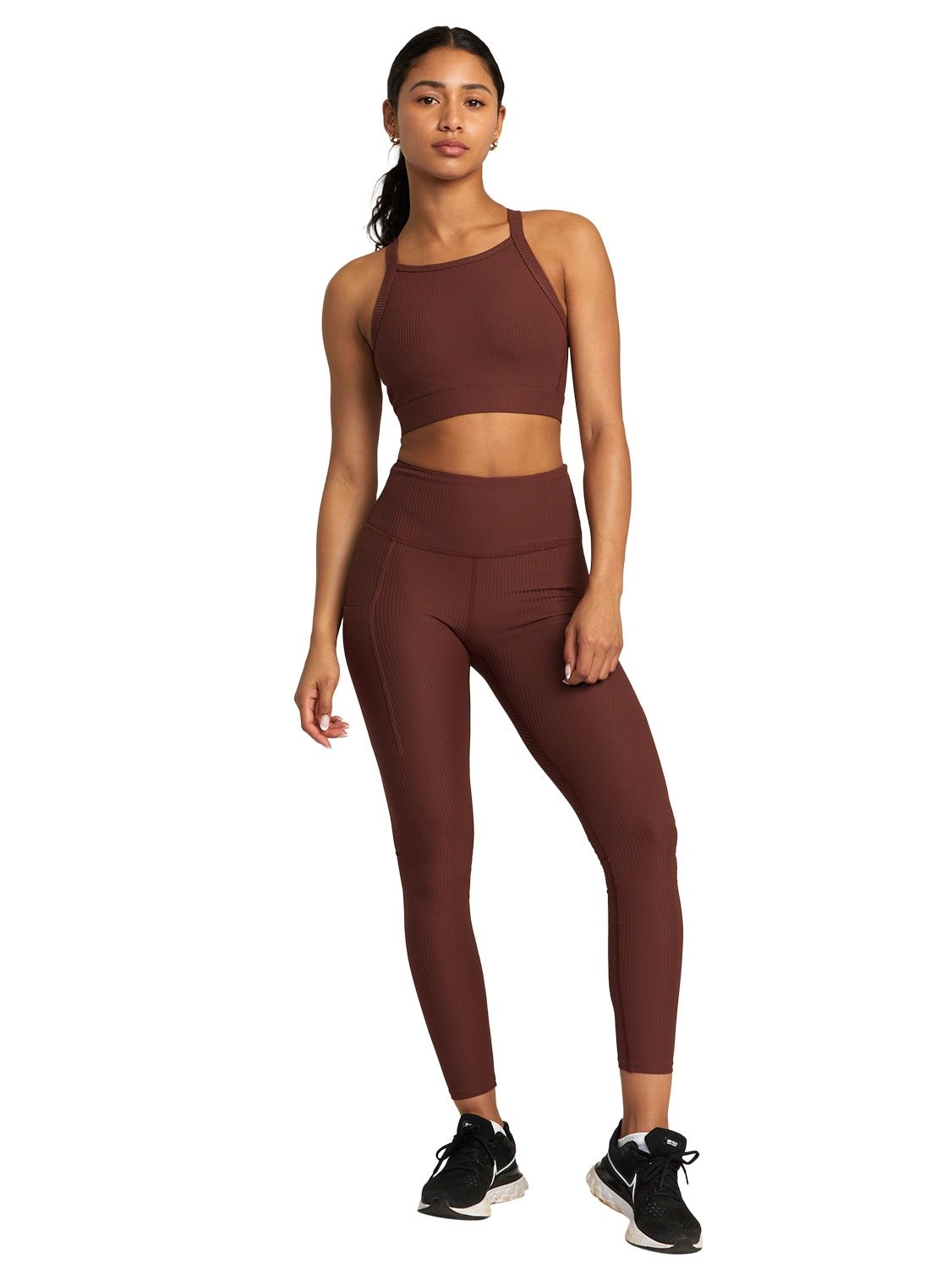 RVCA Ladies Mineral Rib High Impact Bra