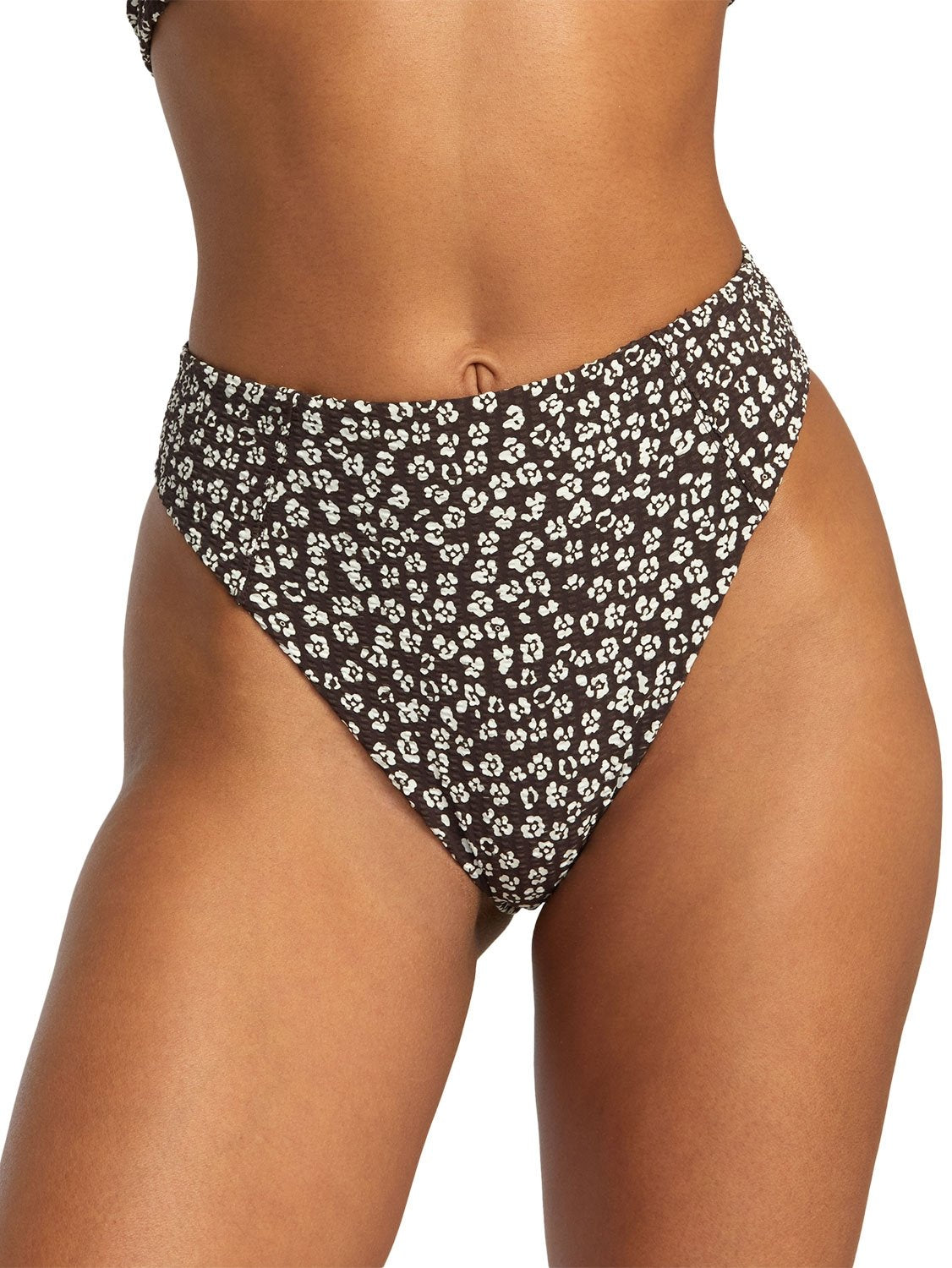 RVCA Ladies High Rise Cheeky Bikini Bottom