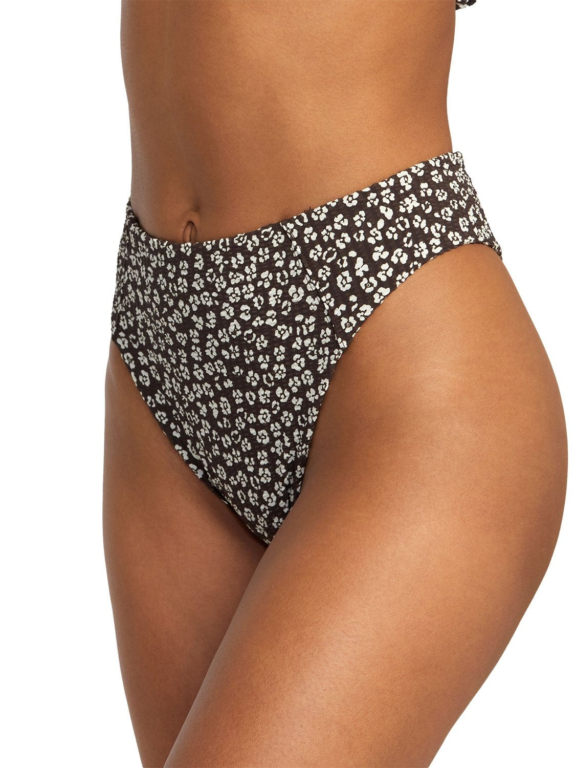 RVCA Ladies High Rise Cheeky Bikini Bottom