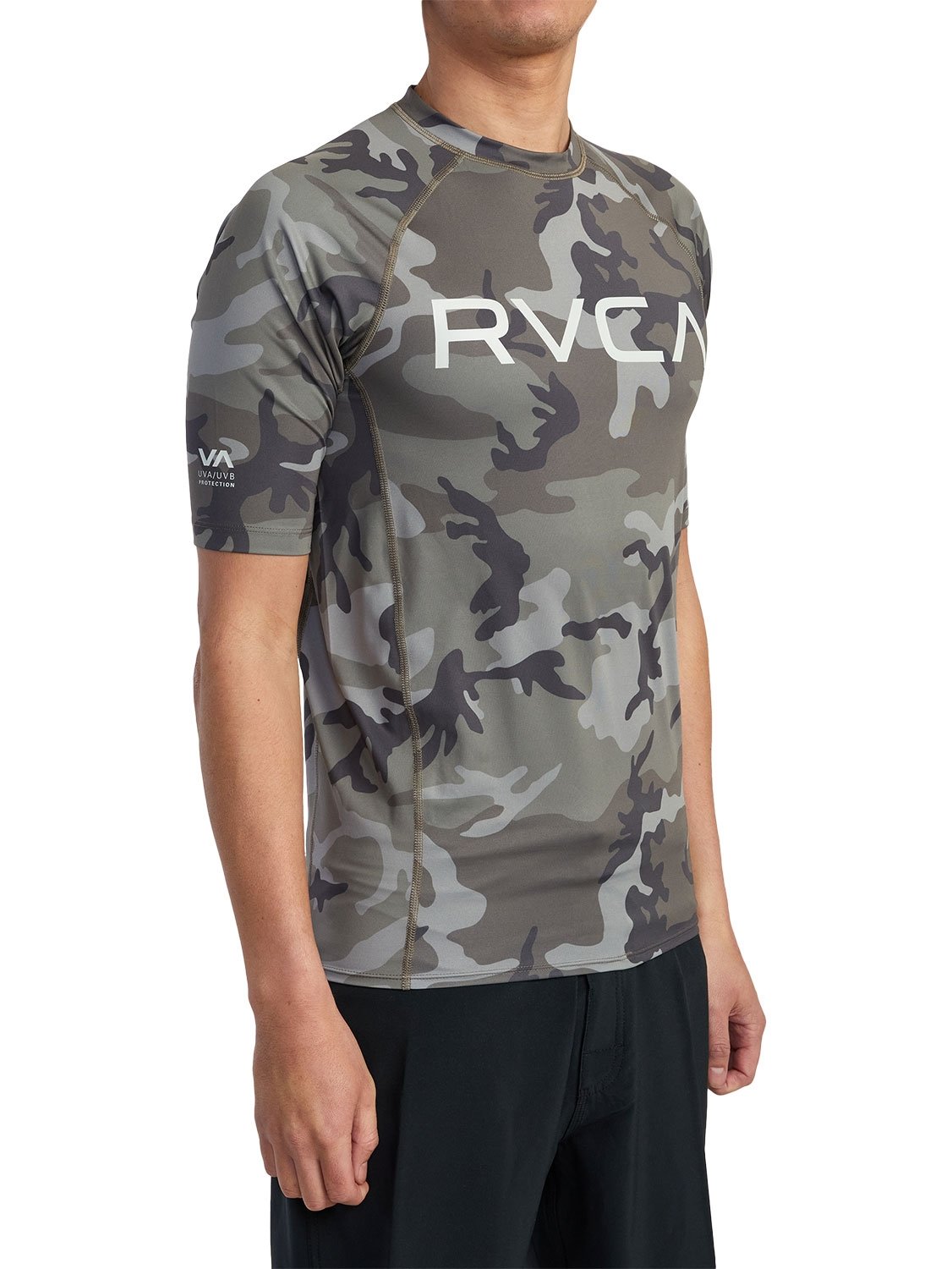 RVCA Men's Short Sleeve Rashguard