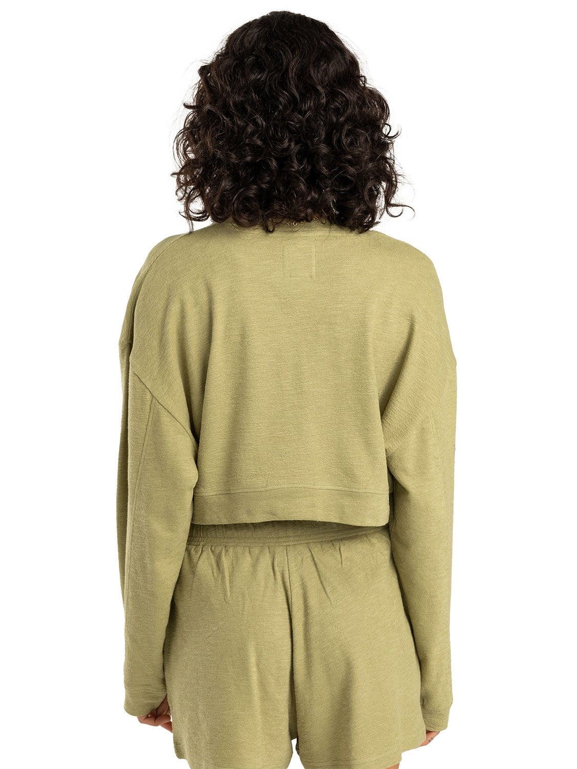 Billabong Ladies Cropped Pullover Sweatshirt
