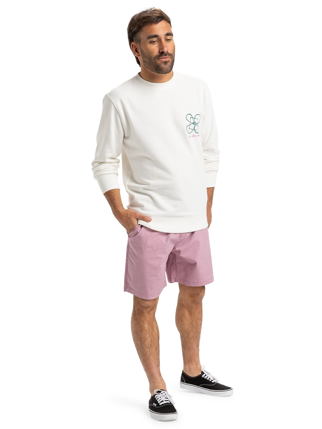 Quiksilver Men's Graphic Mix Pullover