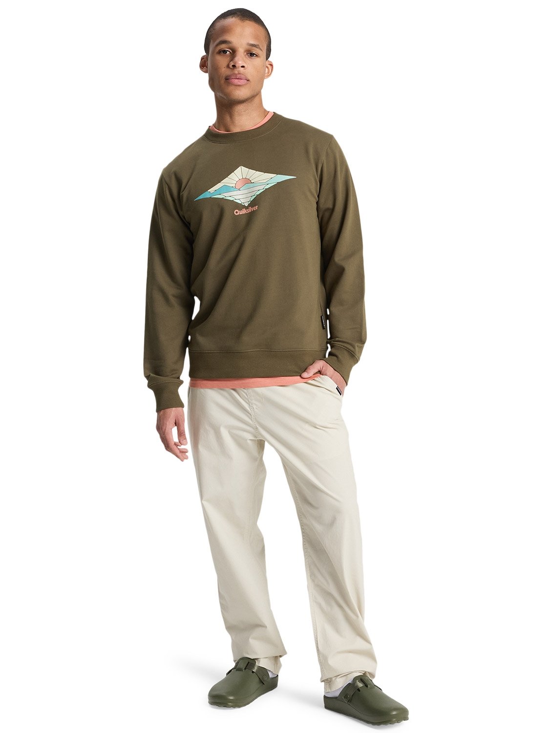 Quiksilver Men's Basic Graphic Pullover