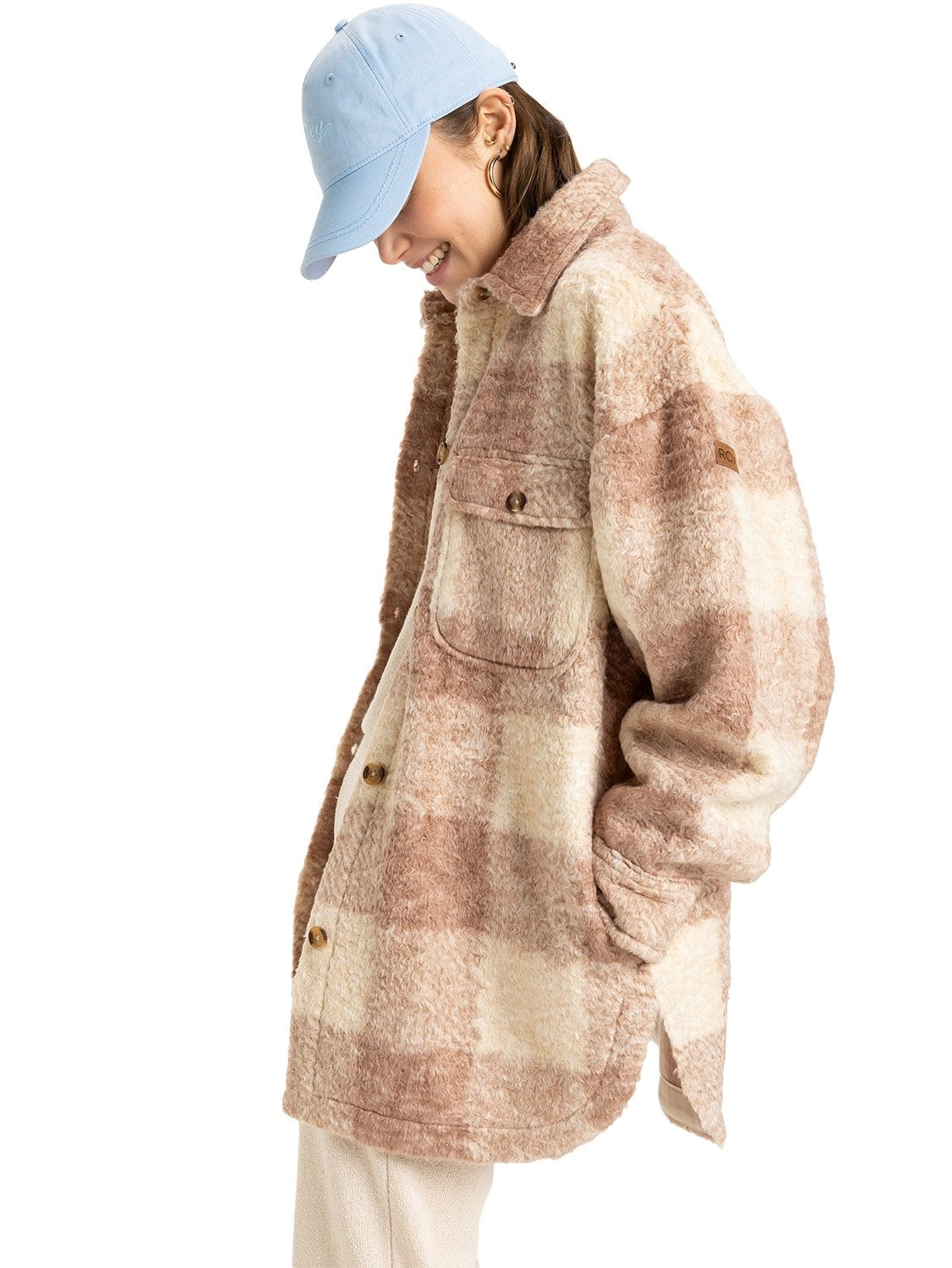 Roxy Ladies Over And Above Polar Fleece Shirt Jacket
