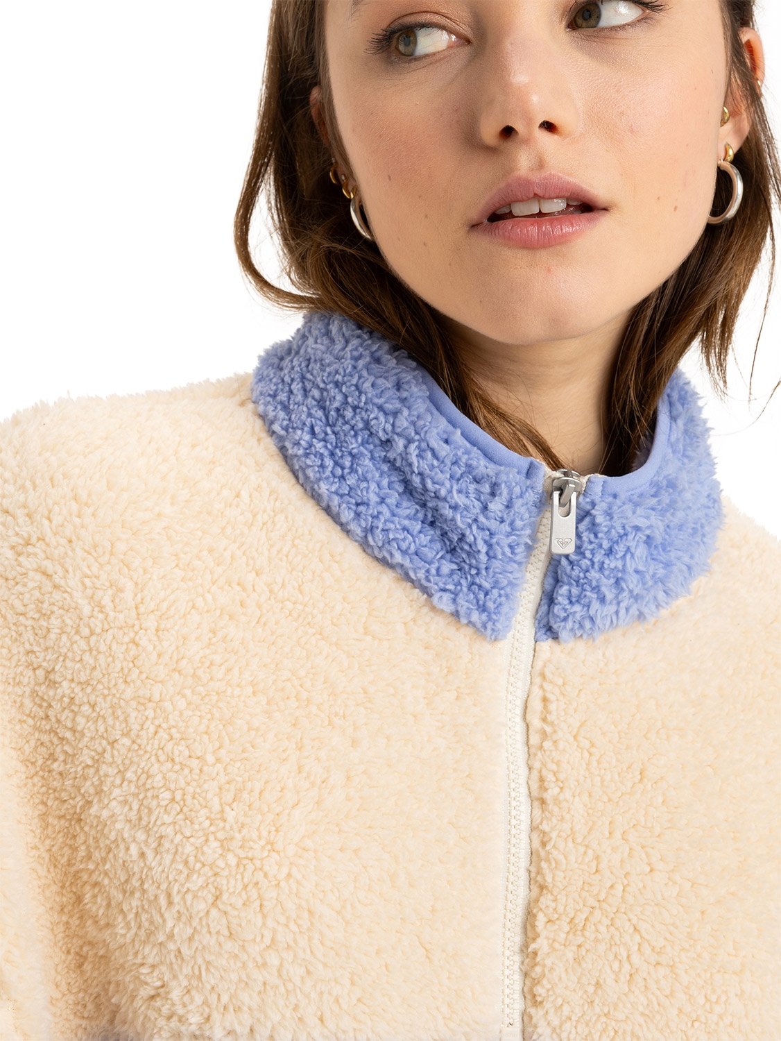 Roxy Ladies Jive Talking Block Polar Fleece Pullover