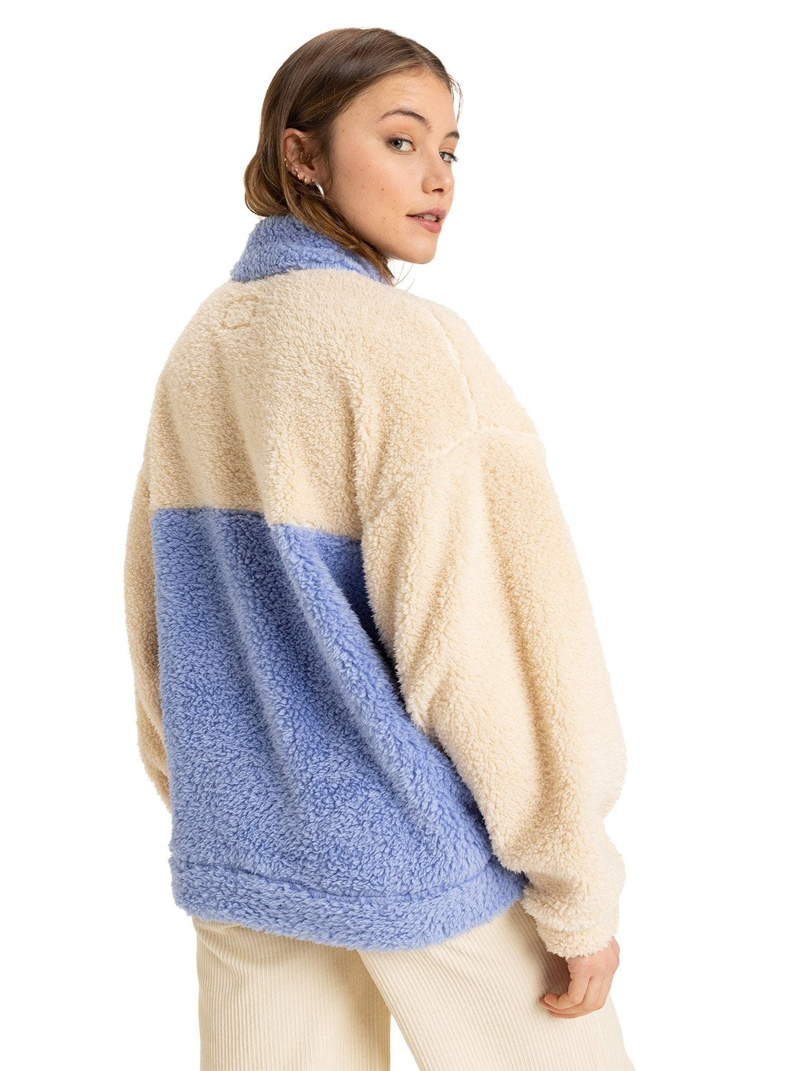 Roxy Ladies Jive Talking Block Polar Fleece Pullover