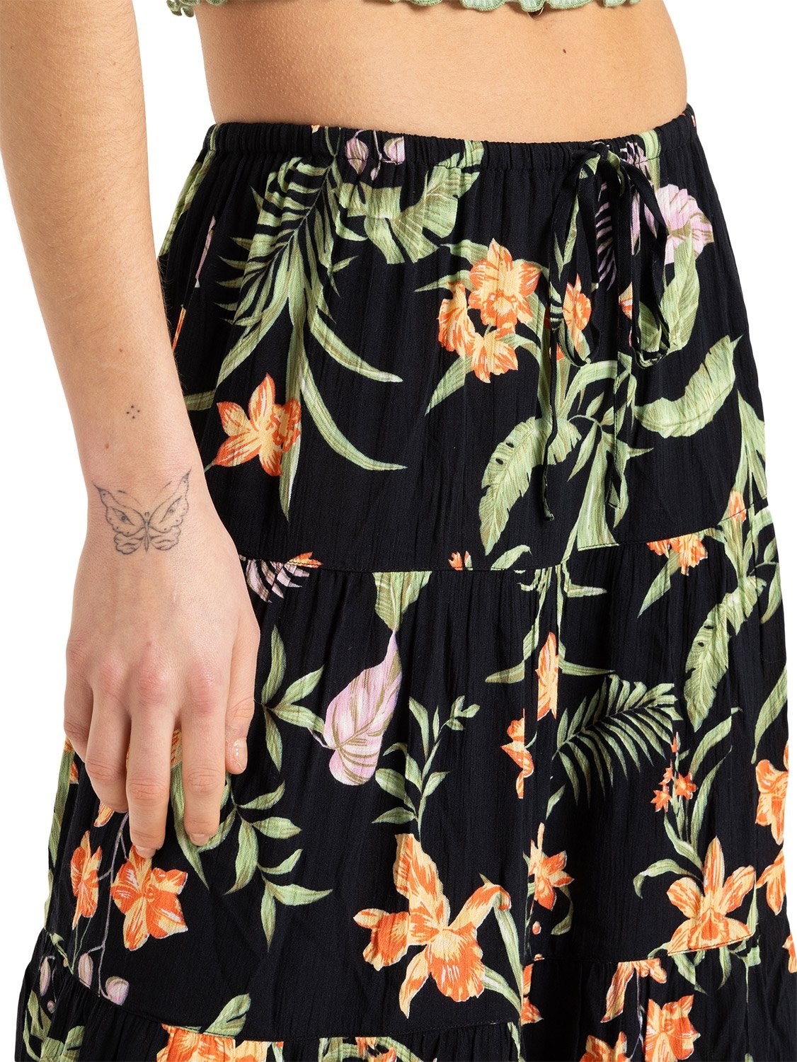 Roxy Ladies Sweetwater Maxi Tiered Maxi Skirt