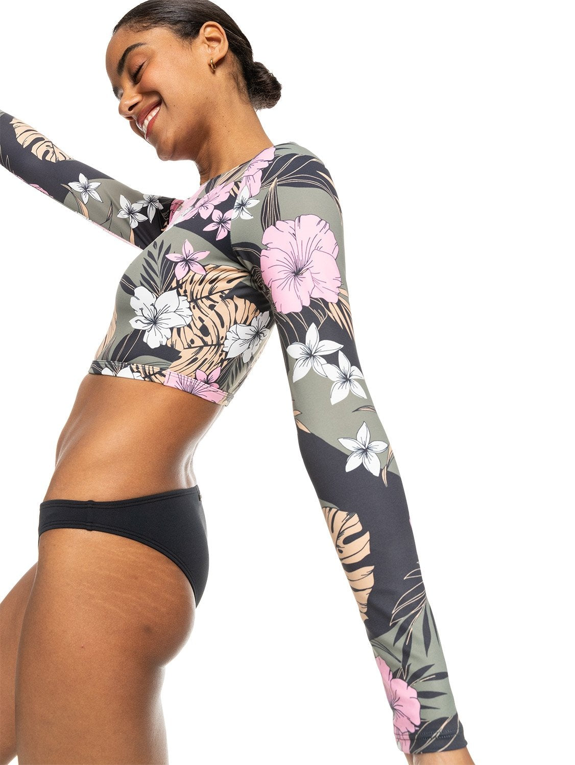 Roxy Ladies Pro Nose Ride Crop Lycra Rashvest