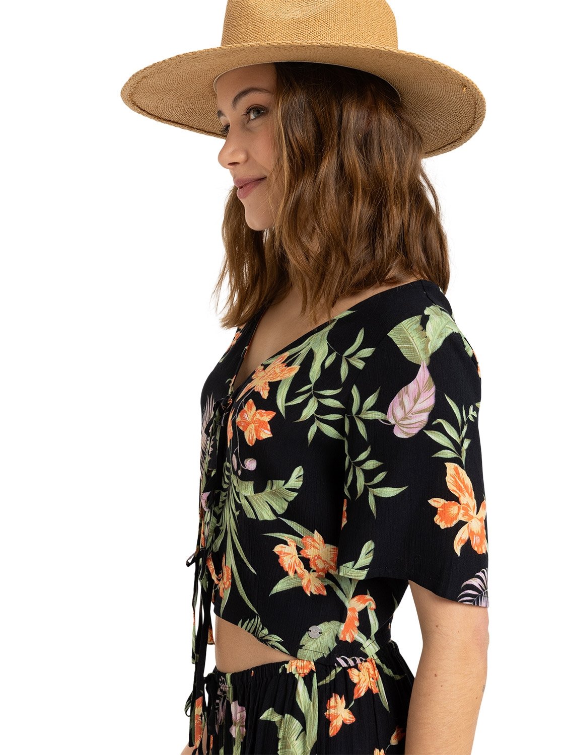 Roxy Ladies Pink Sunset Flowy Top