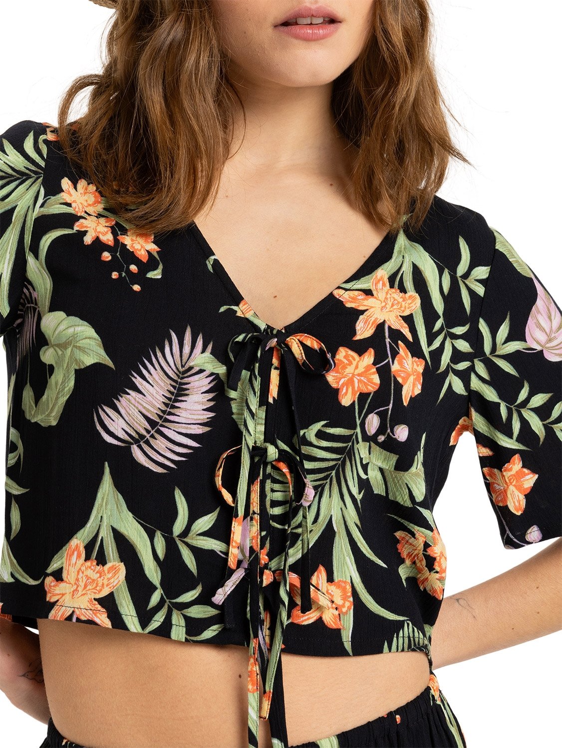 Roxy Ladies Pink Sunset Flowy Top