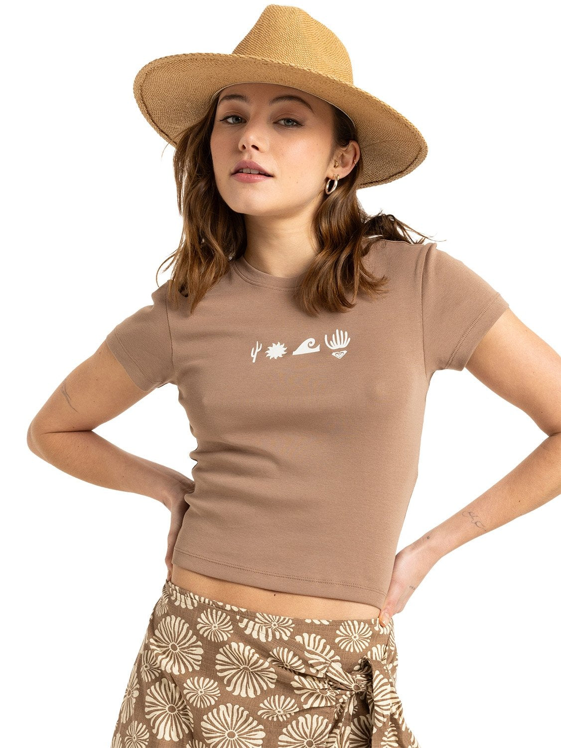 Roxy Ladies Beach Love Crop T-Shirt