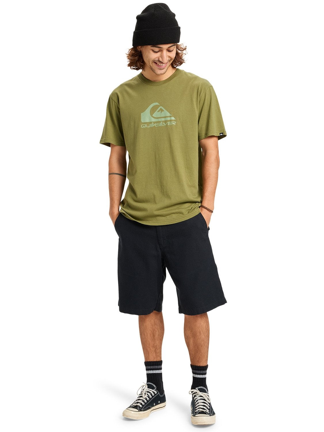 Quiksilver Mens Corp Logo T-Shirt