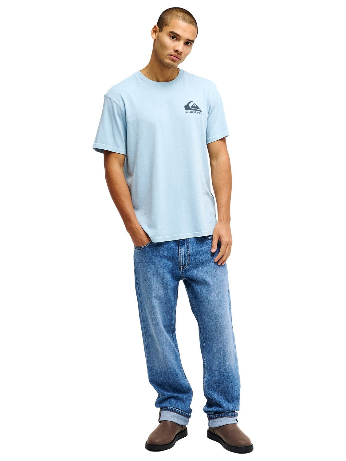 Quiksilver Men's Corp Logo Mini T-Shirt