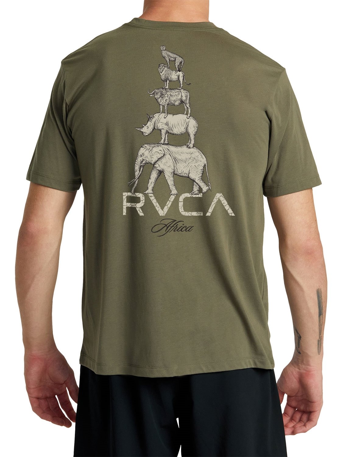 RVCA Men's Big 5 Stack T-Shirt