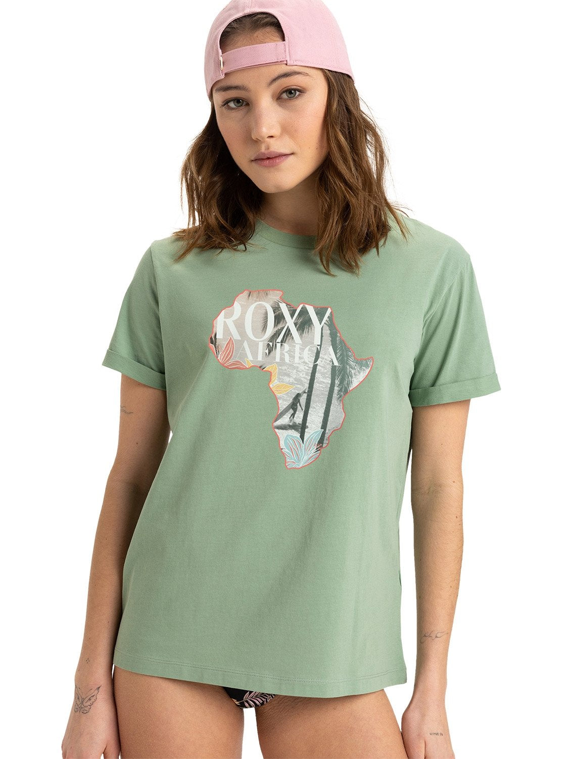 FLOWER GIRL AFRICA TEE - basil (GHZ0) | Boardriders
