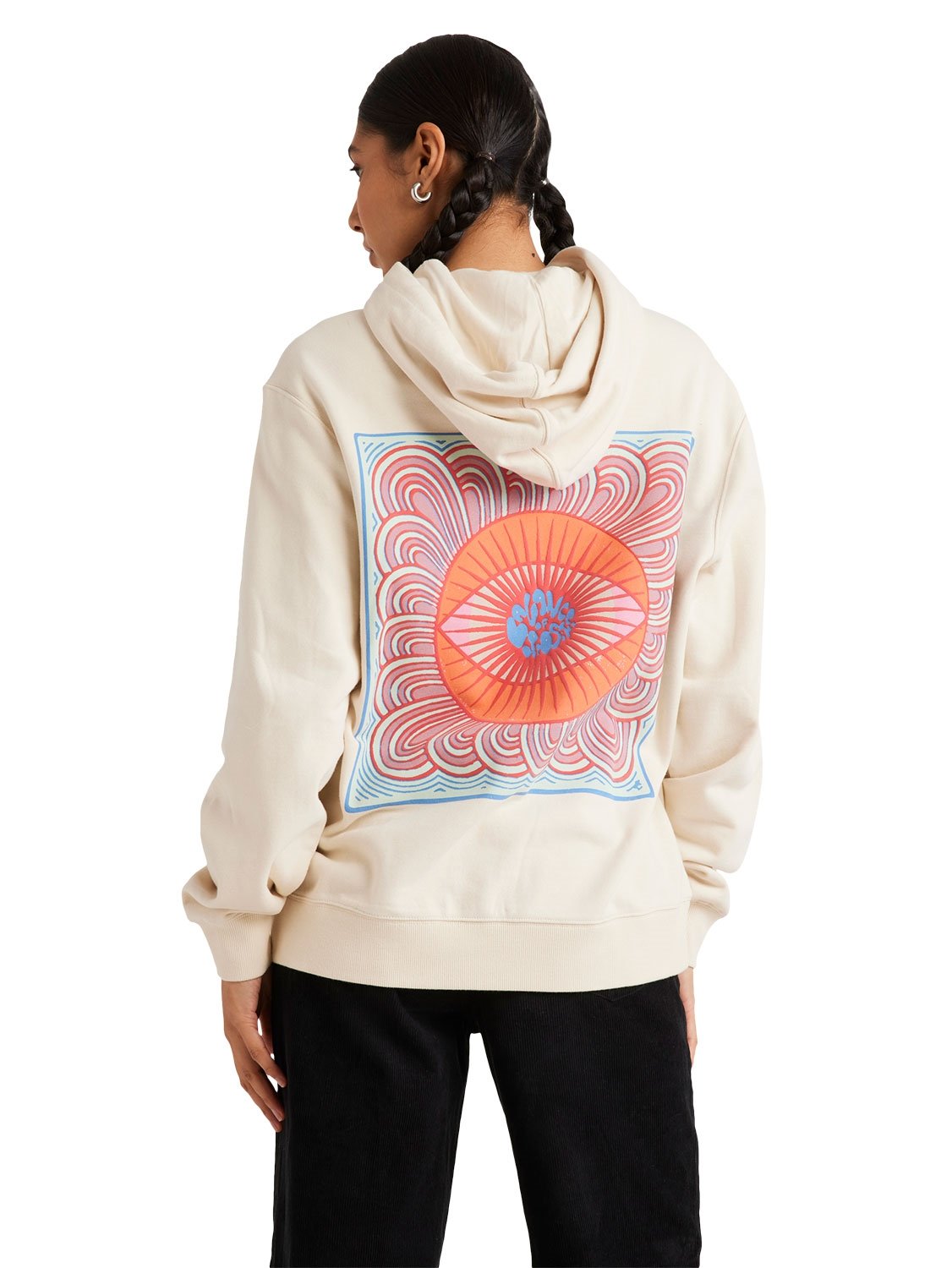 RVCA Ladies Jupiter Slouched Hooded Pullover