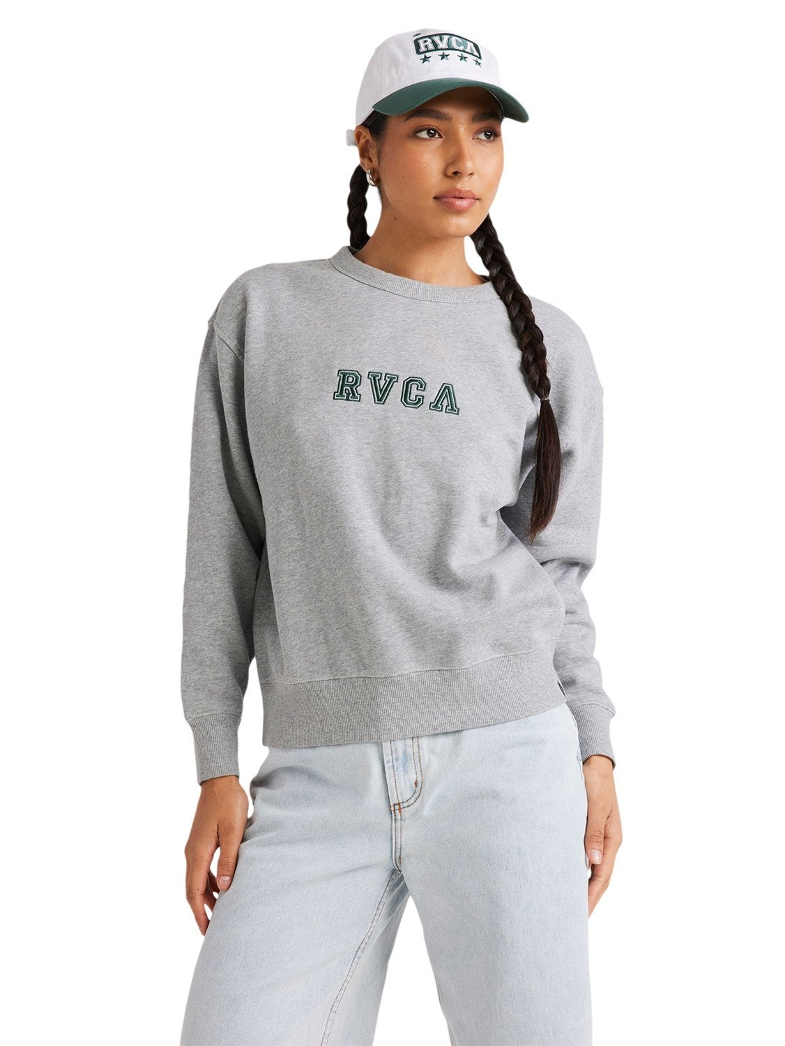 RVCA Ladies Ivy League Classic Crew Sweater