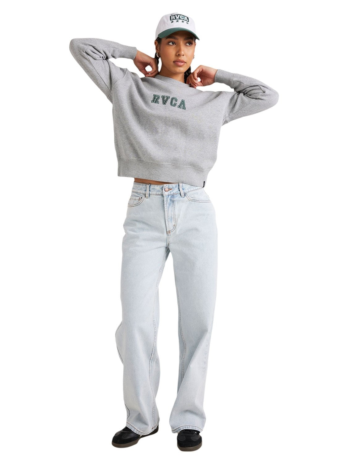 RVCA Ladies Ivy League Classic Crew Sweater