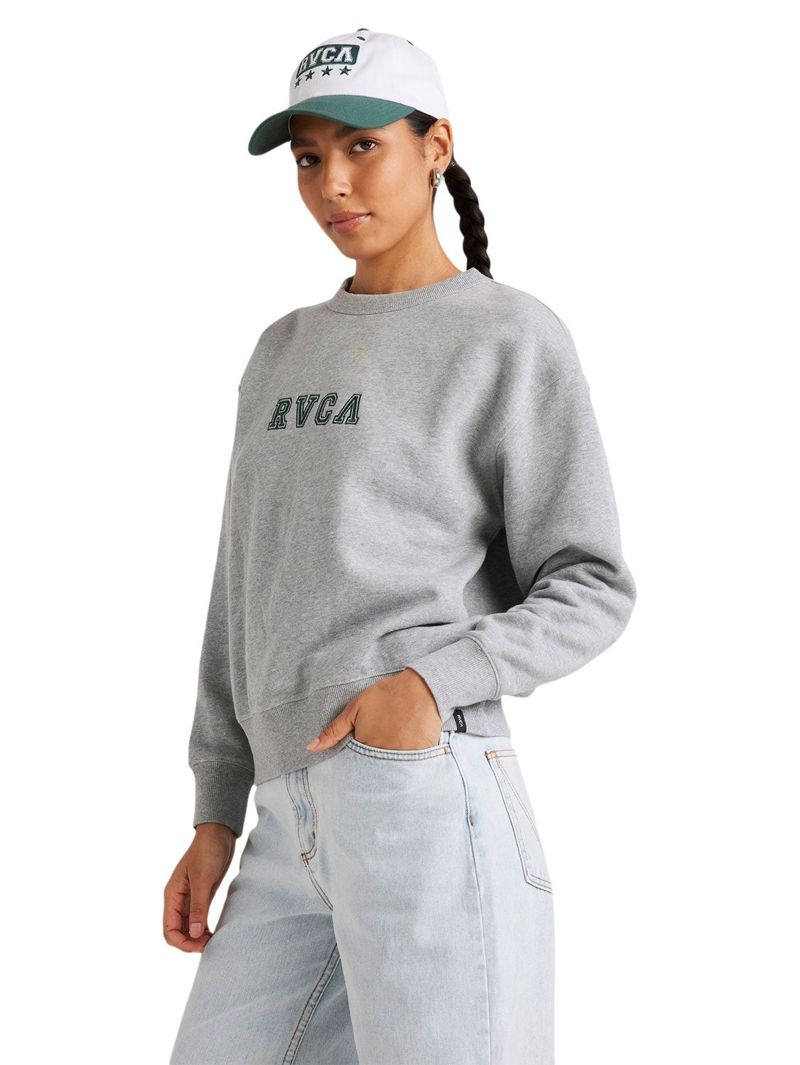 RVCA Ladies Ivy League Classic Crew Sweater