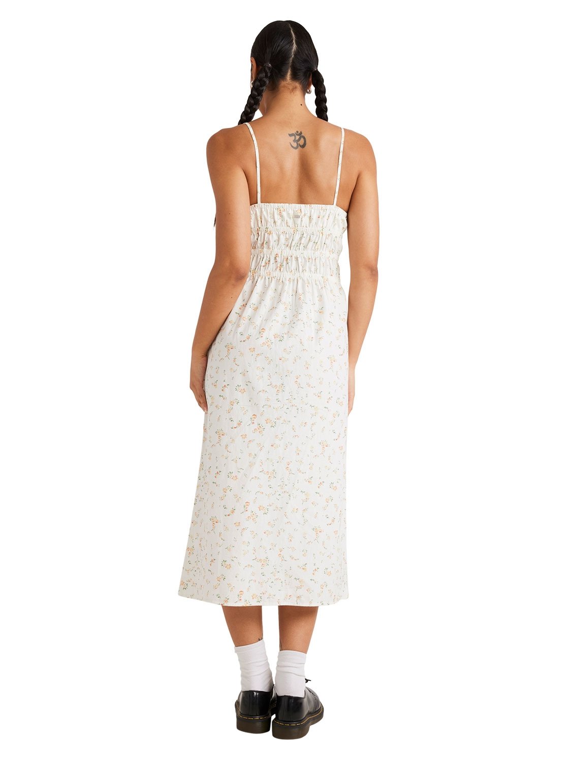 RVCA Ladies Blurred Ditsy Gathered Midi Dress