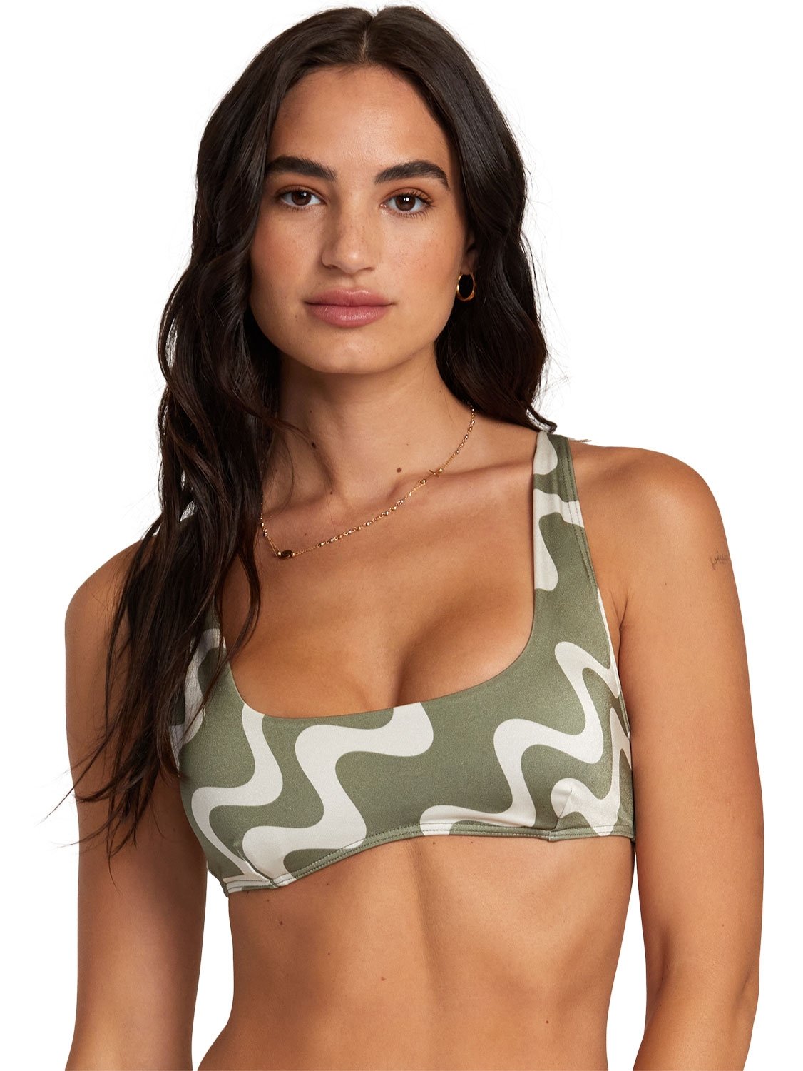 RVCA Ladies Waves Scooped Bralette