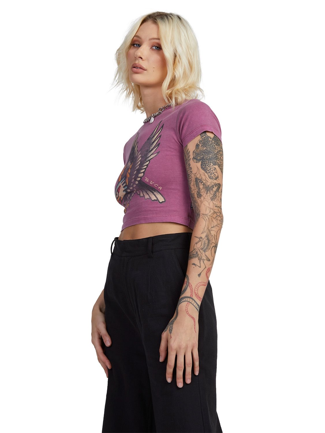 RVCA Ladies Krak Baby T-Shirt