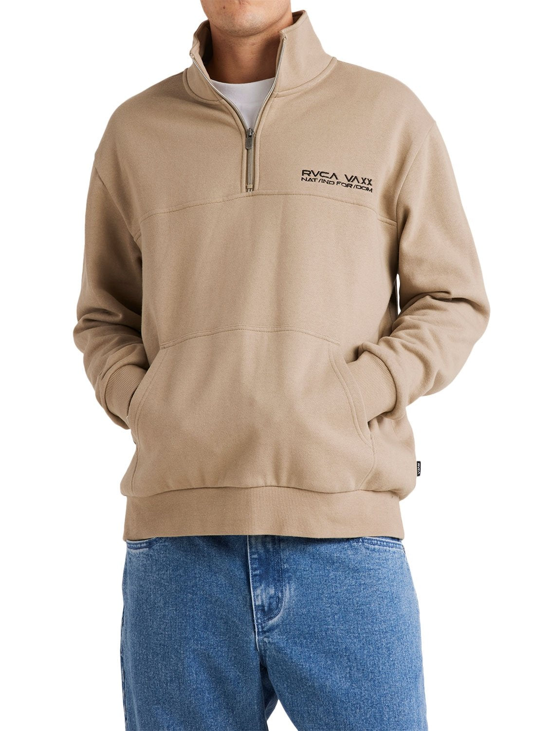 RVCA Men's United Half Zip Pullover