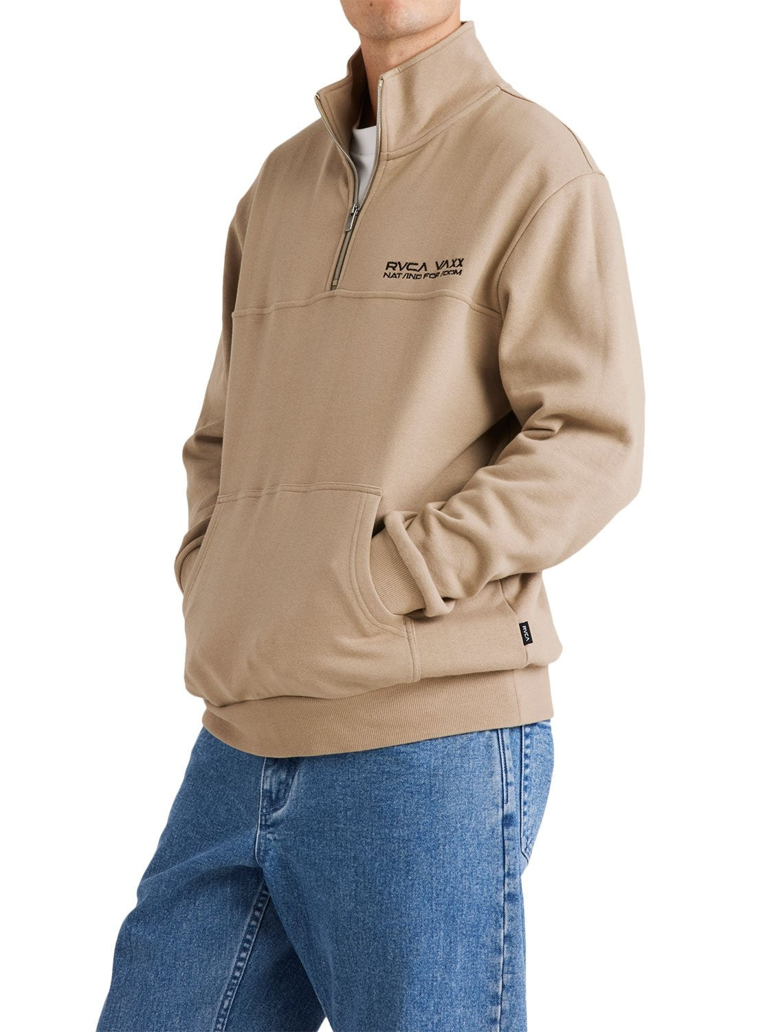 RVCA Men's United Half Zip Pullover