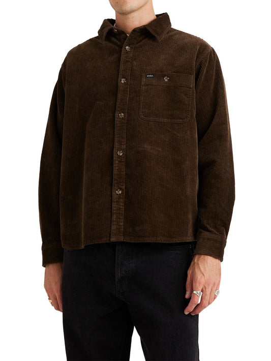 RVCA Men's Wide Load Cord Shirt