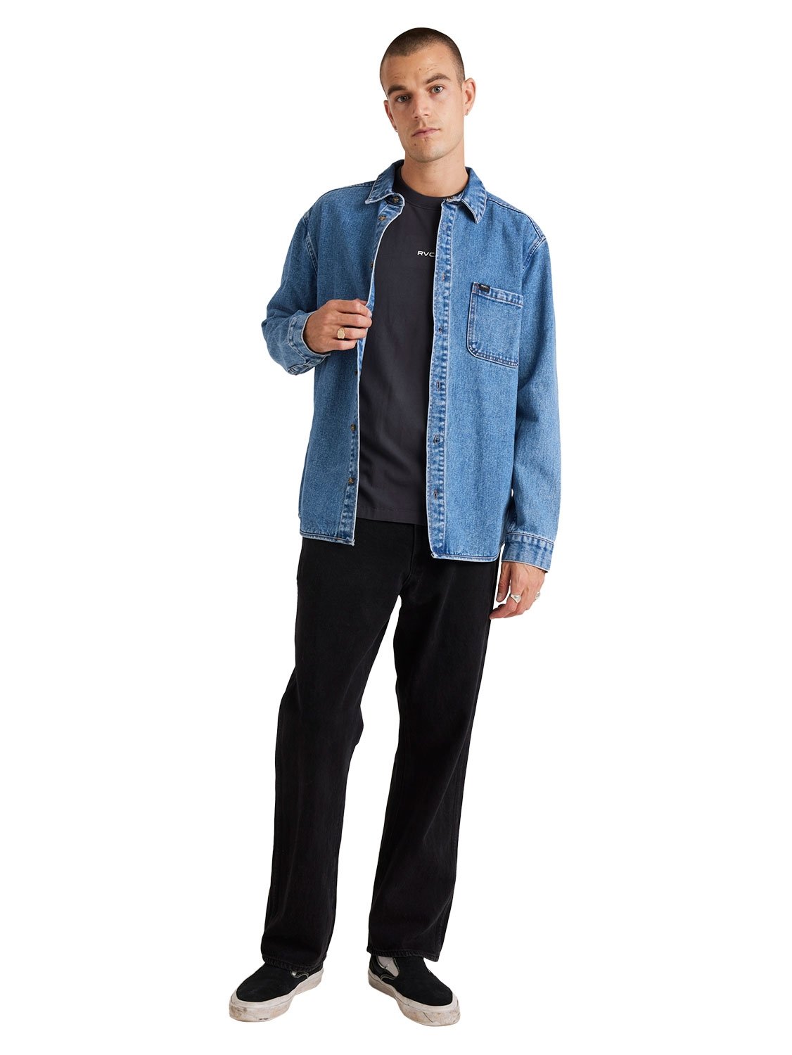 RVCA Men's Classic Denim Shirt
