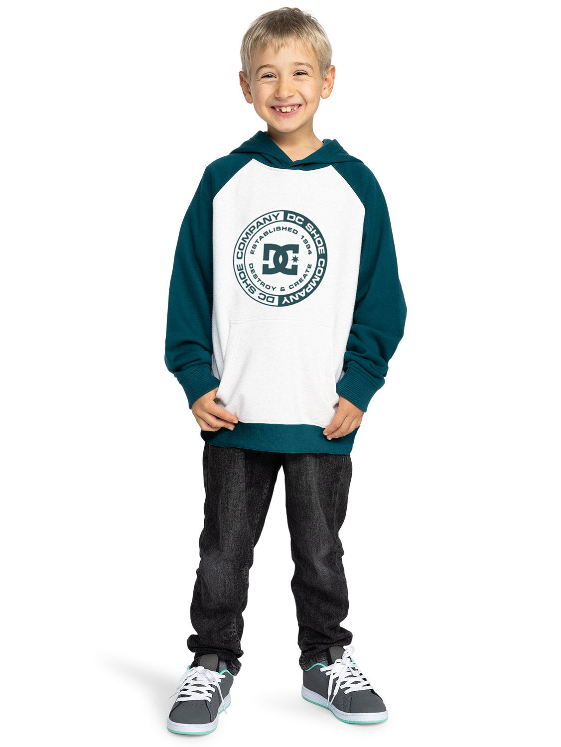 DC Boys Corpo Raglan Hoodie
