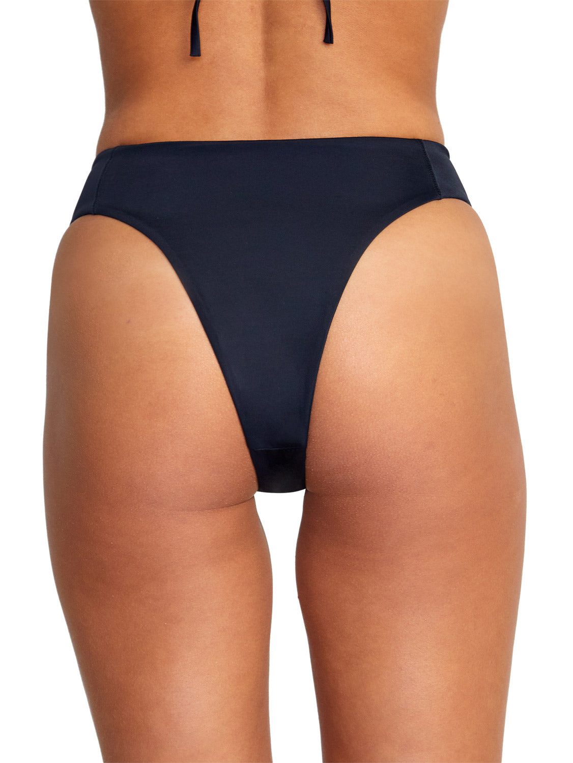 RVCA Ladies Solid High Rise Cheeky Bikini Bottom