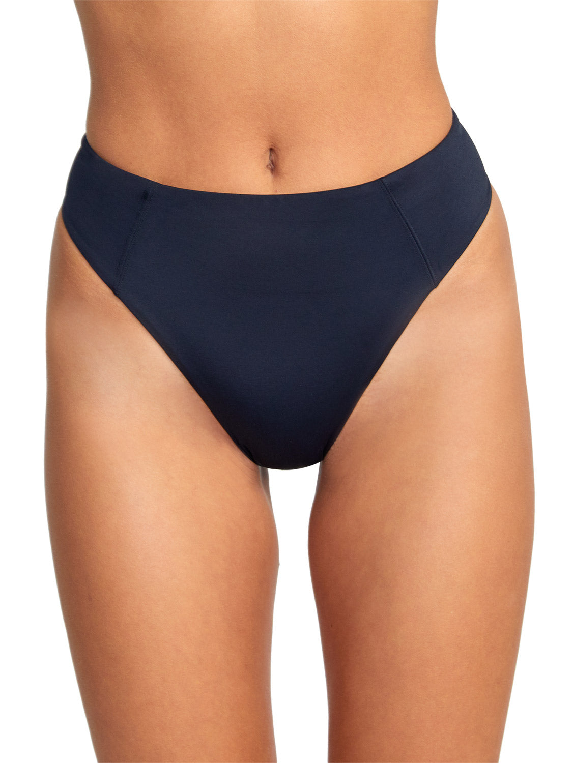 RVCA Ladies Solid High Rise Cheeky Bikini Bottom