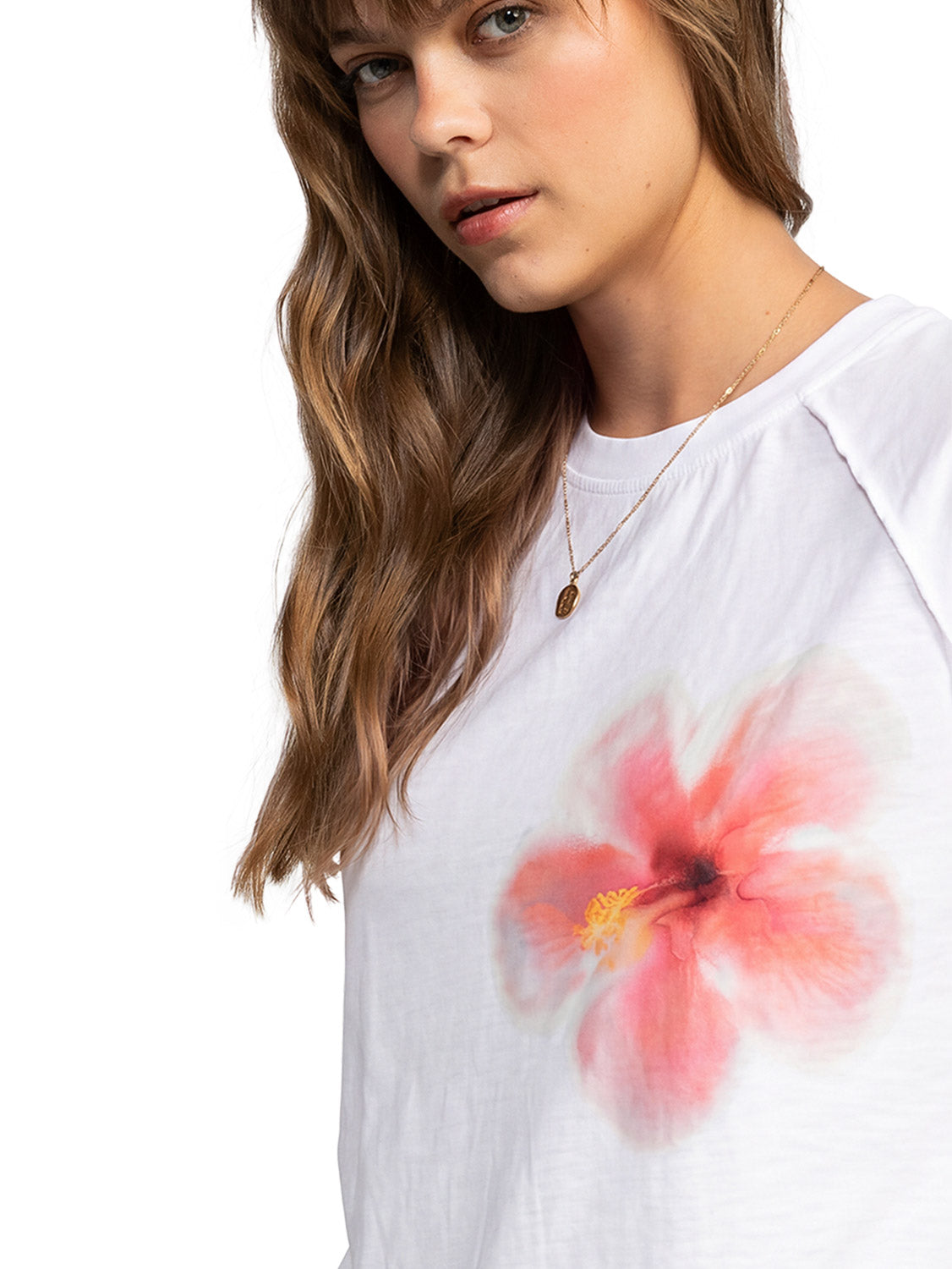 Roxy Ladies Hibiscus Sunset T-Shirt