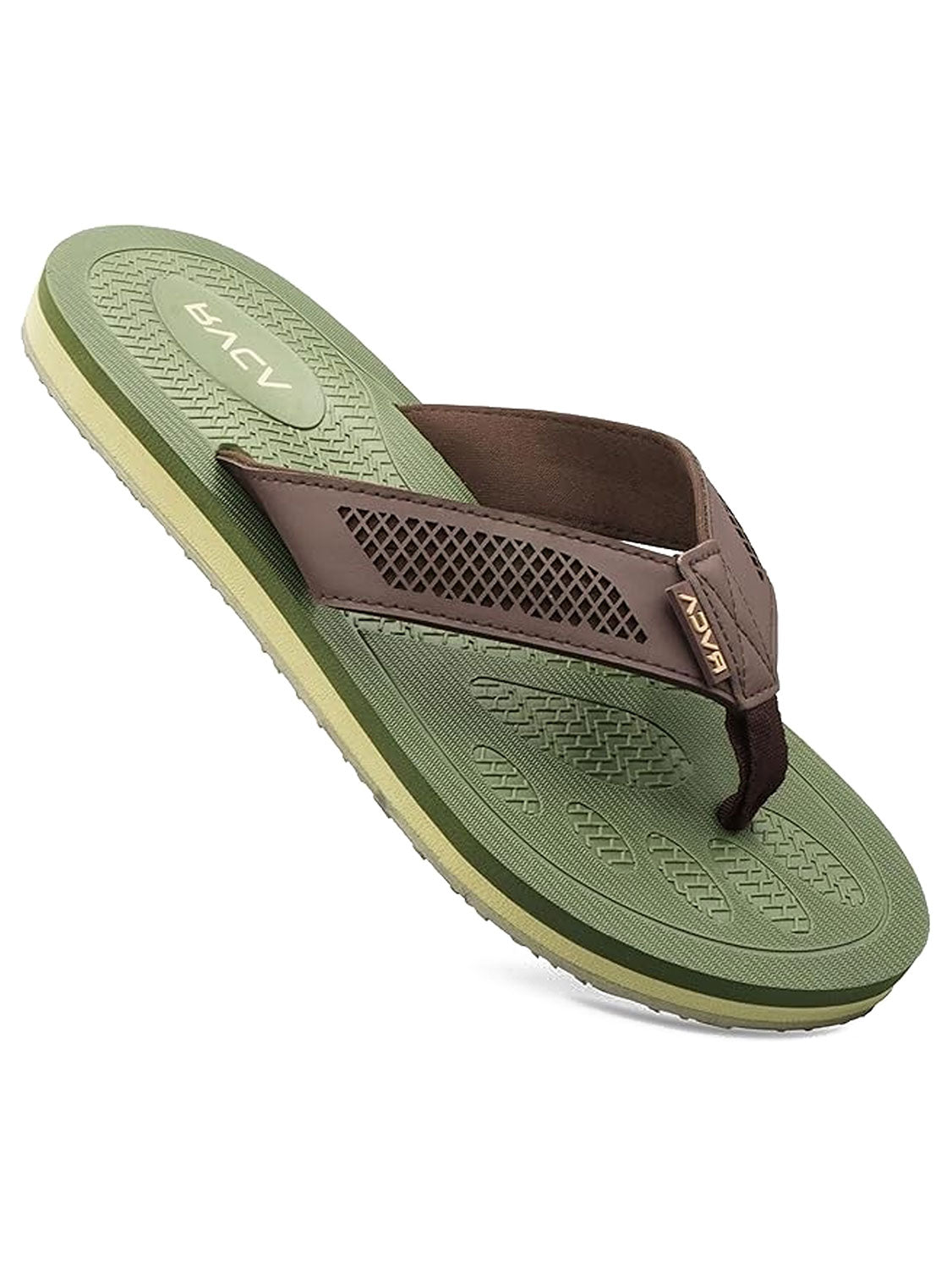 RVCA Perforated TBar Mens Flip‎ Flops Olive Green Brown Sandals 103063 Size 13 Amazon.com | RVCA Sandbar Sandals Aloe 4 M | Sandals main image 3