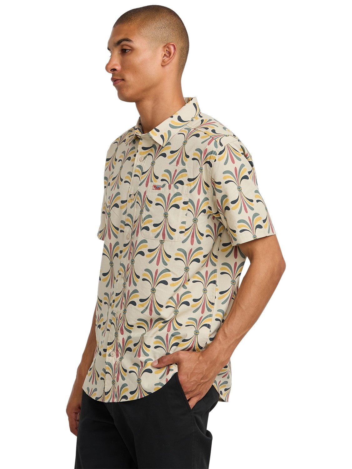 RVCA Men's LA Eye Floral Shirt