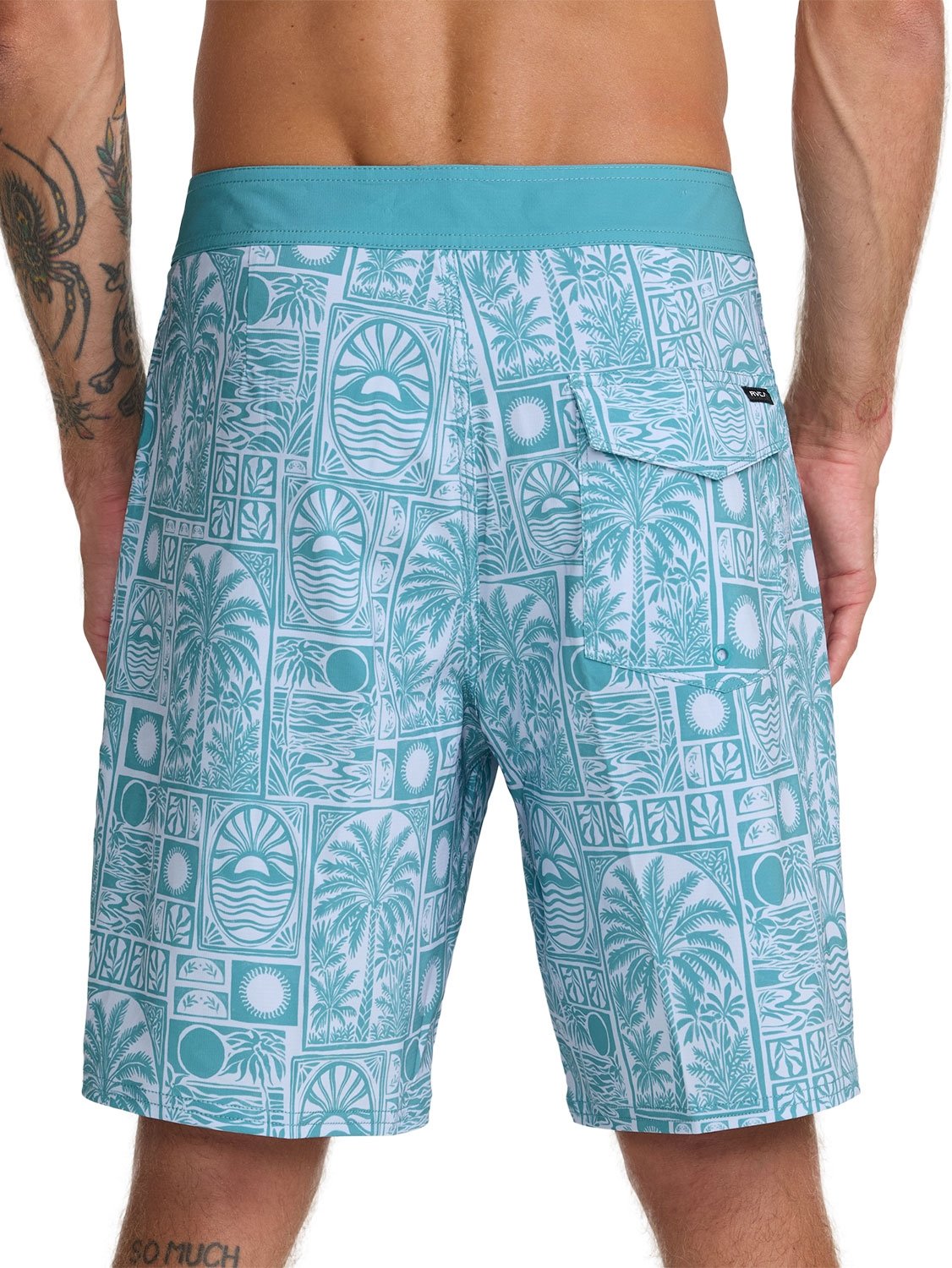 RVCA Men's VA Print 19" Boardshort