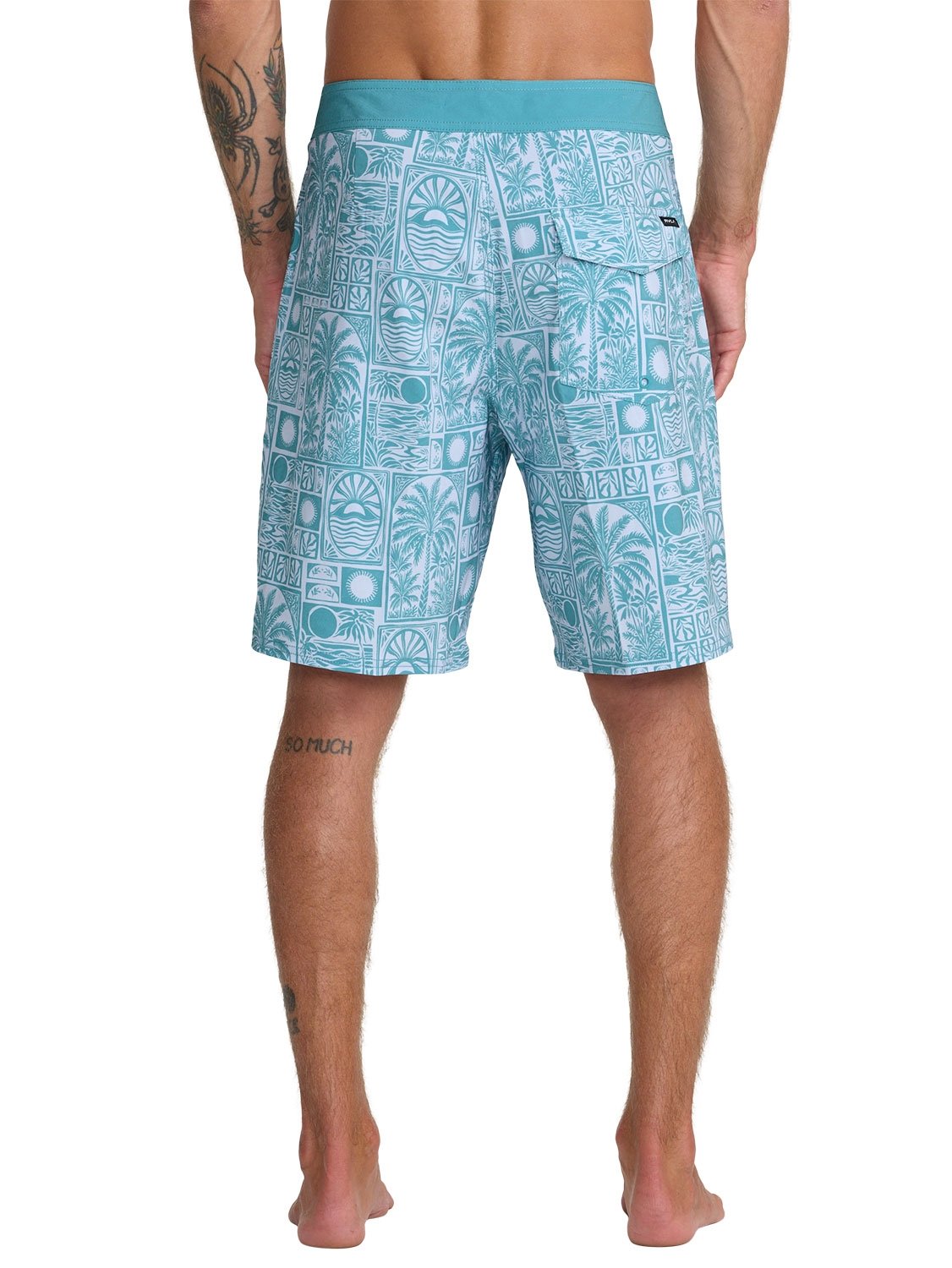 RVCA Men's VA Print 19" Boardshort
