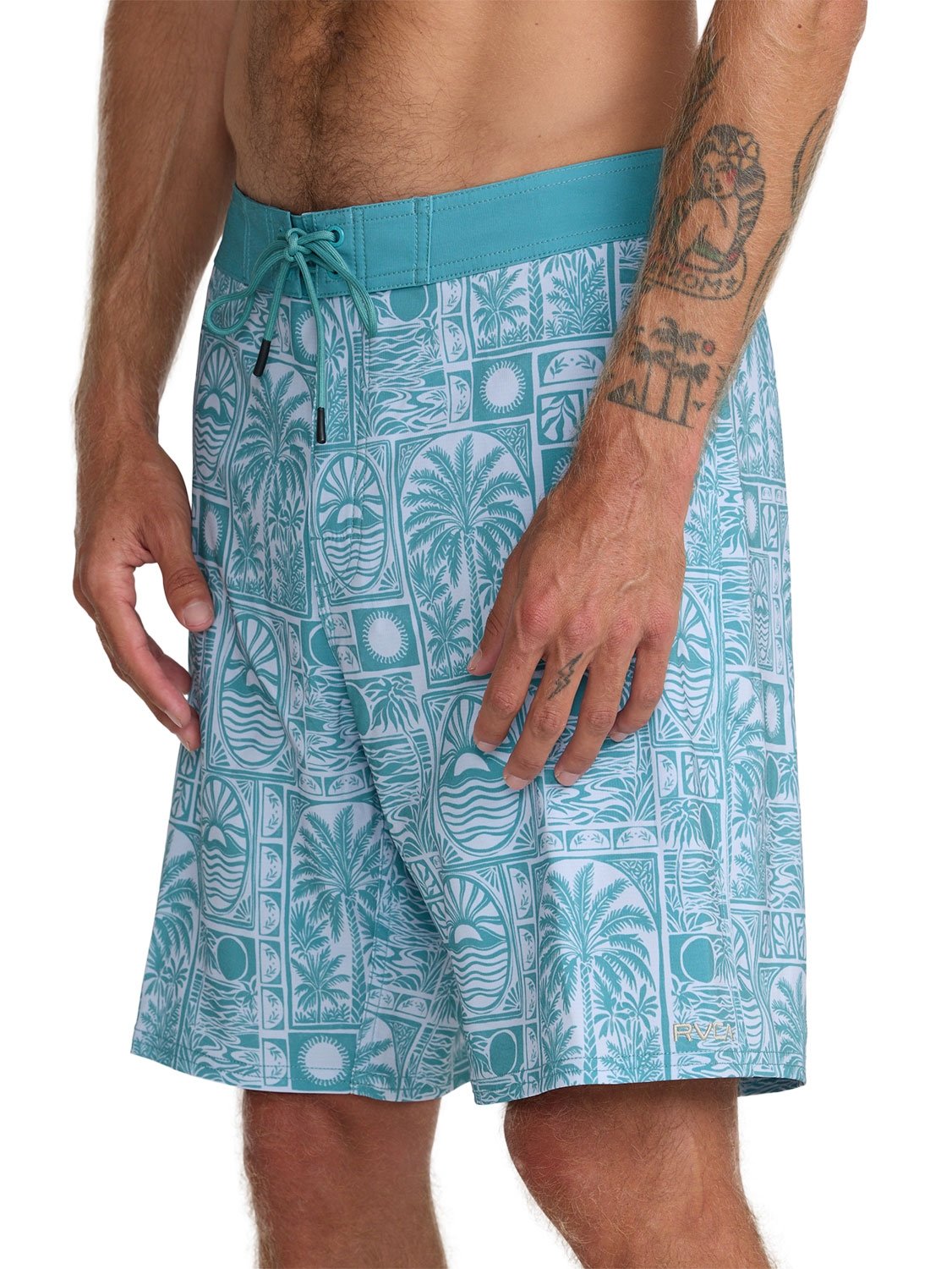 RVCA Men's VA Print 19" Boardshort