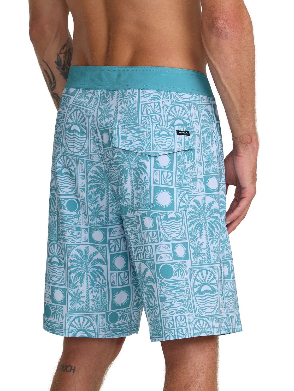 RVCA Men's VA Print 19" Boardshort