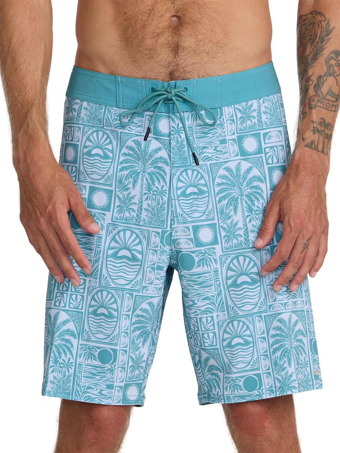 RVCA Men's VA Print 19" Boardshort