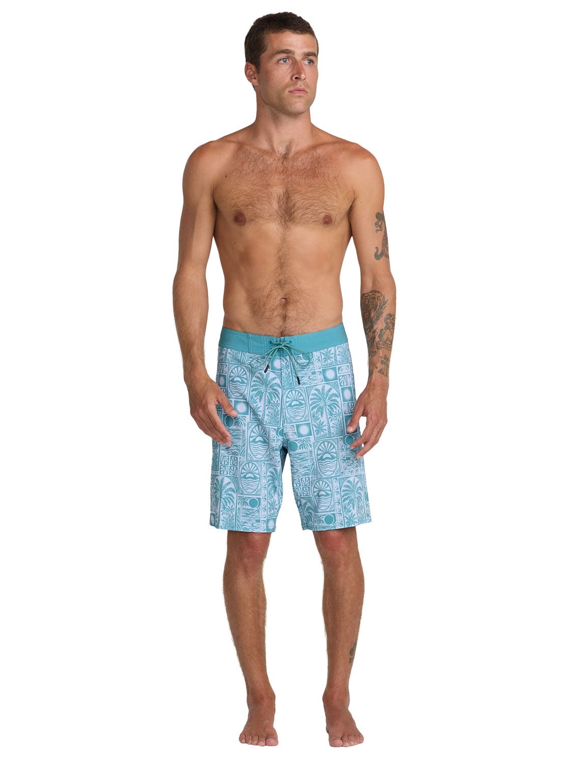 RVCA Men's VA Print 19" Boardshort