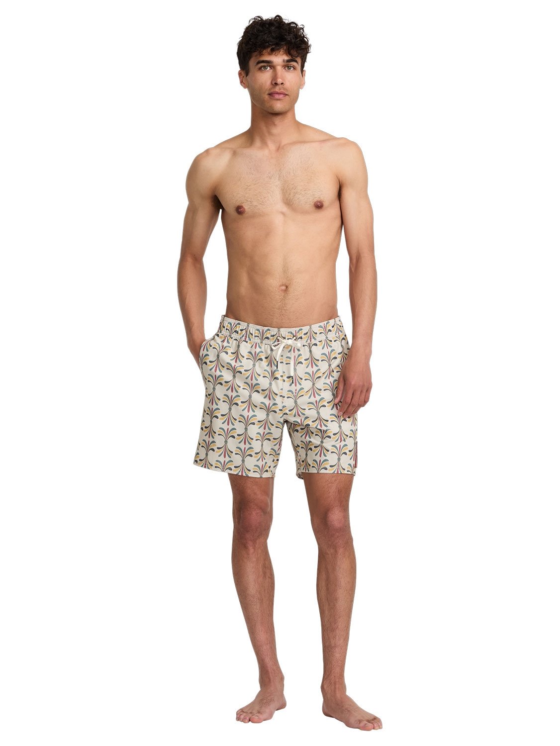 RVCA Men's LA Eye Floral Elastic 17" Boardshort